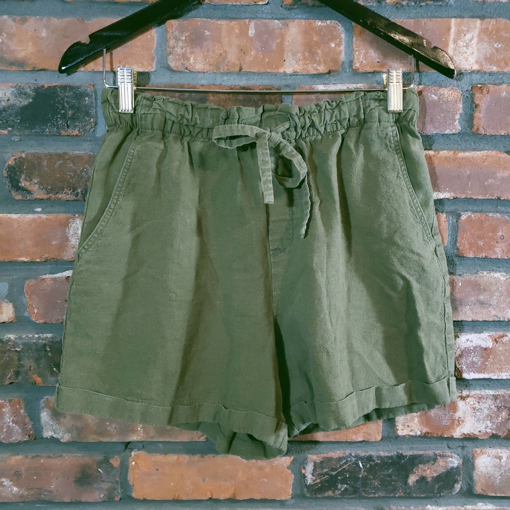 Olive Green Women's Shorts
